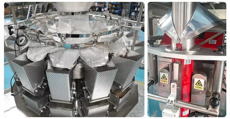 hc-420D-520D-620D-720D Automatic pet food packaging machine snack Crisps potato chips nitrogen flushing filling packing machine - Vertical packing machine for granule - 5