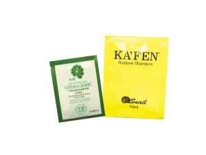 Packaging sample of cosmetics industry