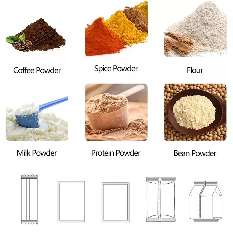 Automatic Masala Powder Spice Powder Sachet grains Pouch Packing machine Multi-function Packaging Machines - Collar Type Packing Machine - 1