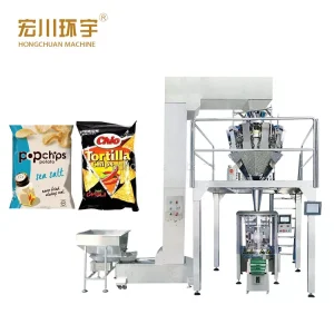 hc-420D-520D-620D-720D Automatic pet food packaging machine snack Crisps potato chips nitrogen flushing filling packing machine