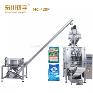 HC320P VFFS automatic powder packing machine flour starch seasoning powder sachet packing machine