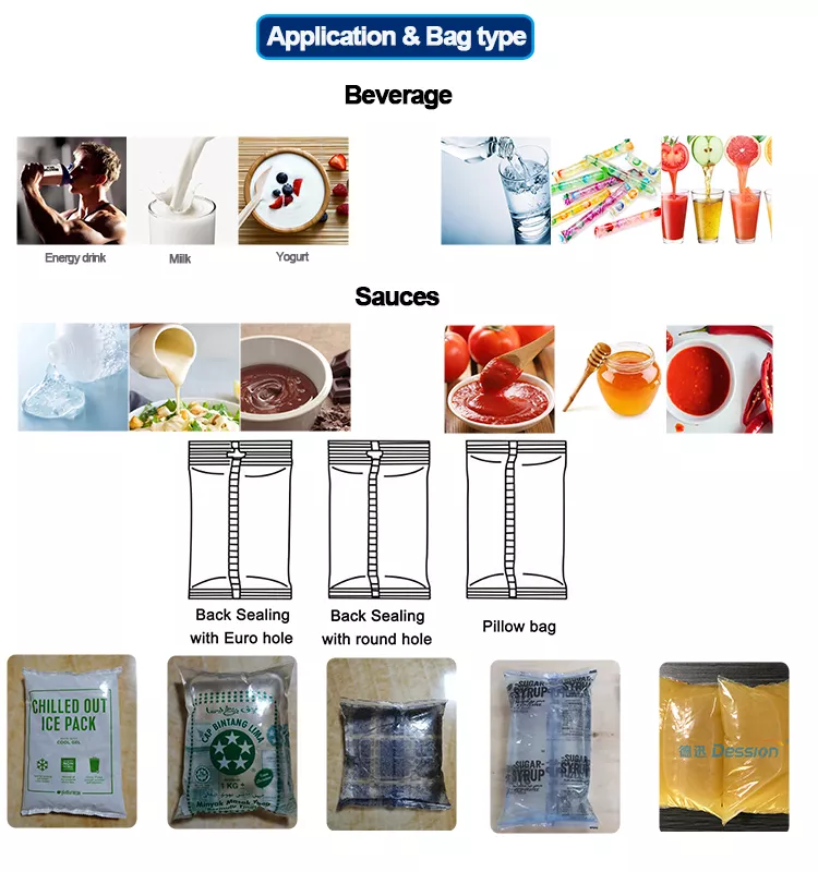 HC-420L  Hot Sale High Quality Automatic Milk/Honey/Shampoo/Sterilized Water /Juice/ Liquid Packaging Machine - Collar Type Packing Machine - 1