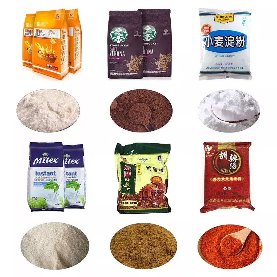 Automatic Spice powder packing machine Automatic vertical flour detergent powder filling packing packaging machine - Collar Type Packing Machine - 1