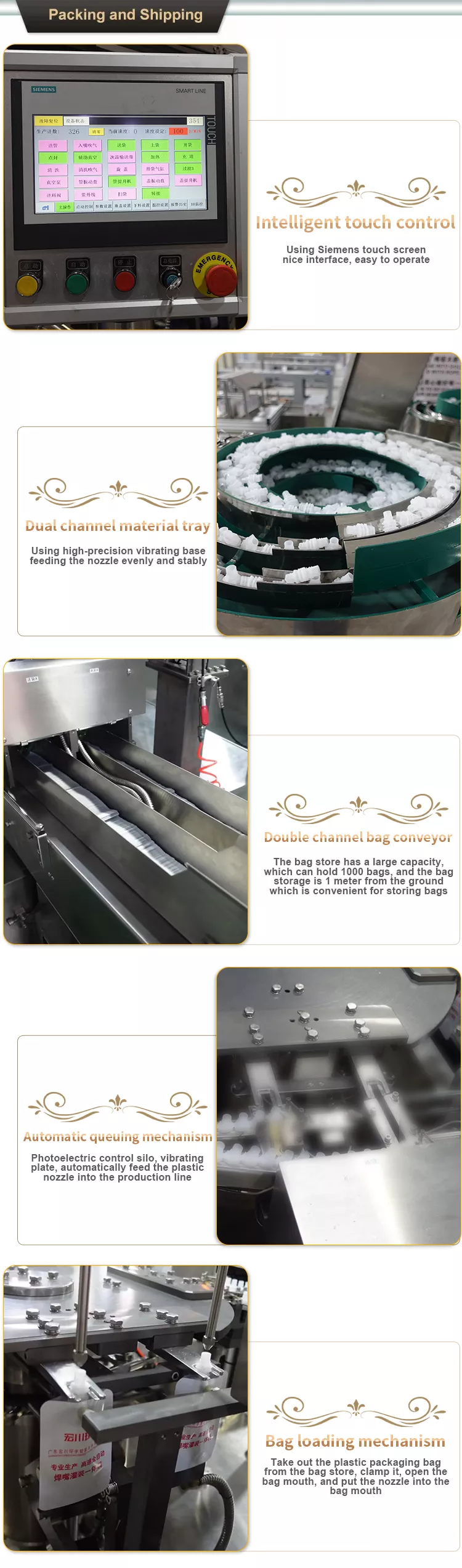 HC-110 Automatic High Speed Spouts Bag Nozzle Welding Filling and  Capping Integrated Machine - High speed Production line - 3