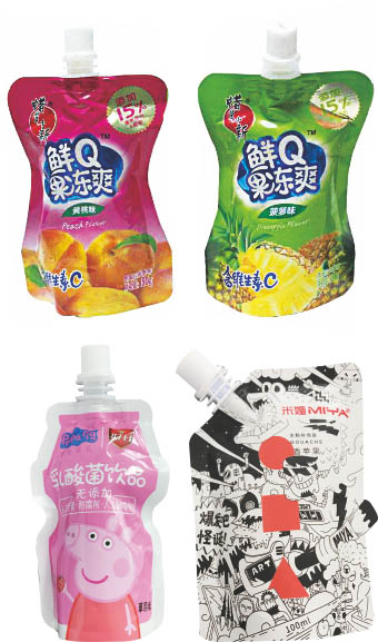 Automatic Liquid Milk Oil Beverage Drink spout pouch Nozzle Insert Sealing Filling and Capping Machine - Granule Weighing Packinng Machine - 1