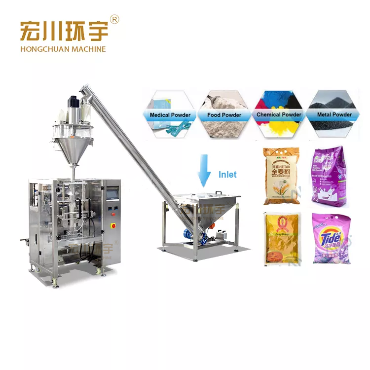 HC320P VFFS automatic powder packing machine flour starch seasoning powder sachet packing machine - Granule Weighing Packinng Machine - 2