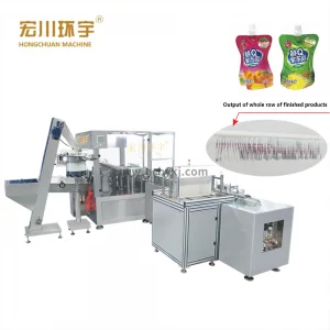 Automatic Liquid Milk Oil Beverage Drink spout pouch Nozzle Insert Sealing Filling and Capping Machine